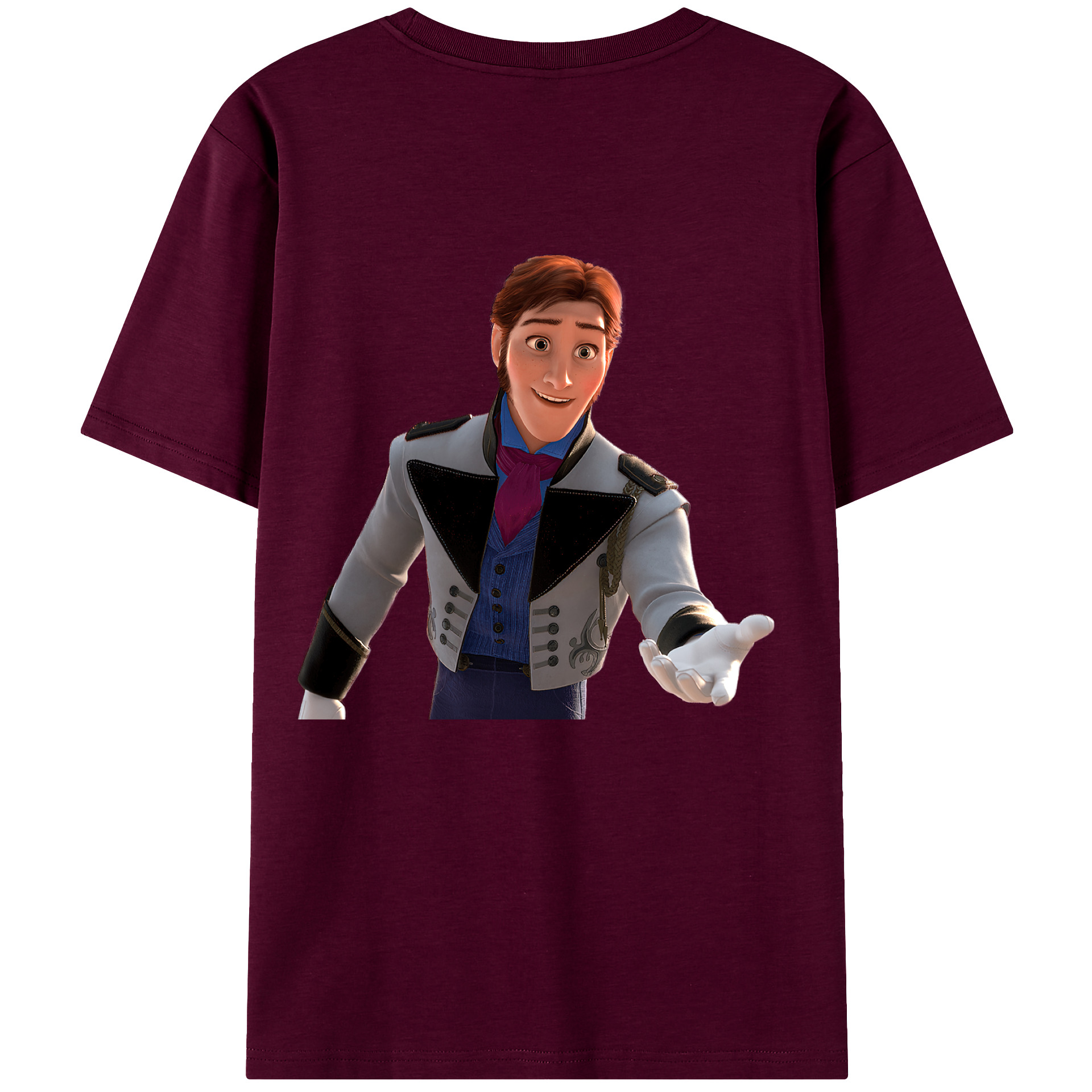 （画像用） アナと雪の女王 アンナ エルサ Frozen Anna Elsa レディース半袖Tシャツ(バックプリント)